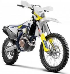 Мотоцикл HUSQVARNA FE 350, Білий із синьо-жовтим