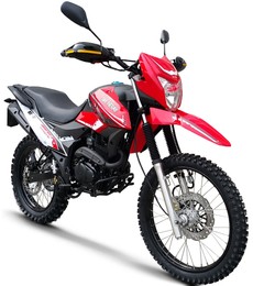 Мотоцикл SHINERAY XY 200GY-6C CROSS, Червоно-чорний