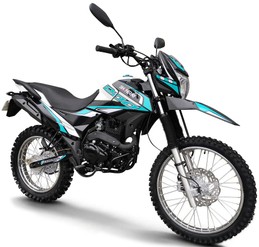 Мотоцикл SHINERAY XY200GY-6C, Черно-сине-голубой
