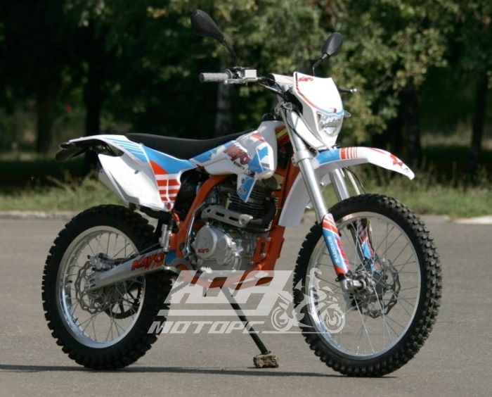 Мотоцикл KAYO K2-250, Бело-оранжевый