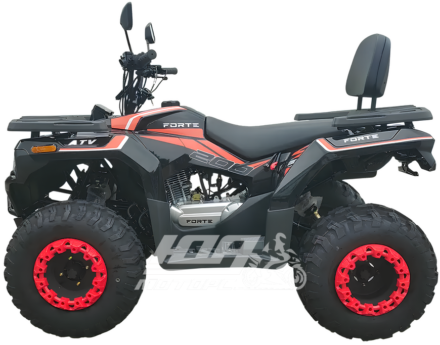 Квадроцикл FORTE ATV-200BS PRO, Черный