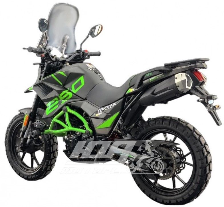 Мотоцикл TEKKEN 250 Dual Sport шини (Графітово-зелений)