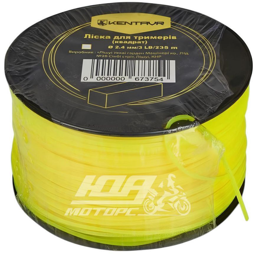 Лісочка для тримера Кентавр (квадрат) 2.4 мм х 235 м (у бухті 3 LB)