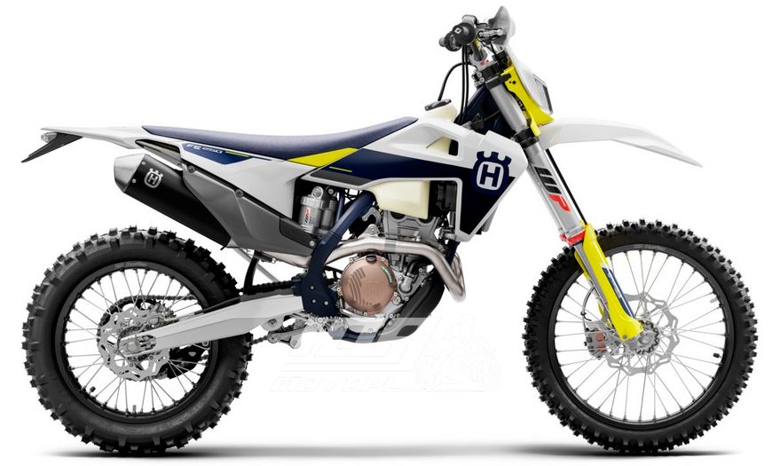 Мотоцикл HUSQVARNA FE 350, Белый с сине-желтым