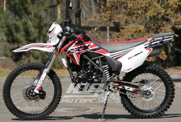 Мотоцикл SKYBIKE CRDX 250, Бело-черно-красный