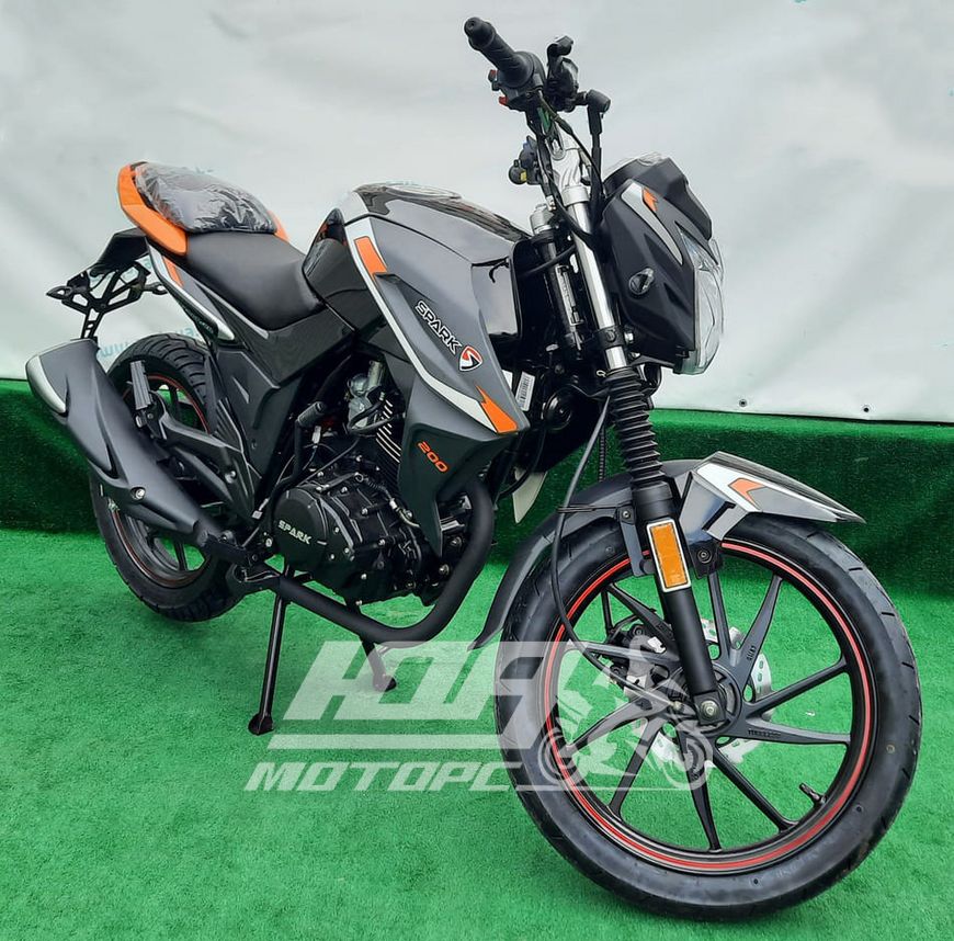 Мотоцикл SPARK SP200R-30, Черно-оранжевый