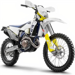 Мотоцикл HUSQVARNA FE 501, Белый с сине-желтым