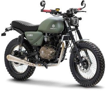 Мотоцикл GEON Scrambler light 200, Зеленый матовый