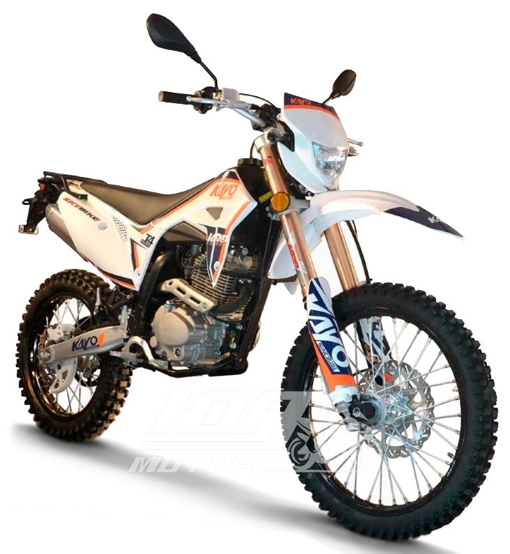 Мотоцикл SKYBIKE KAYO T4-250, Оранжево-черно-белый