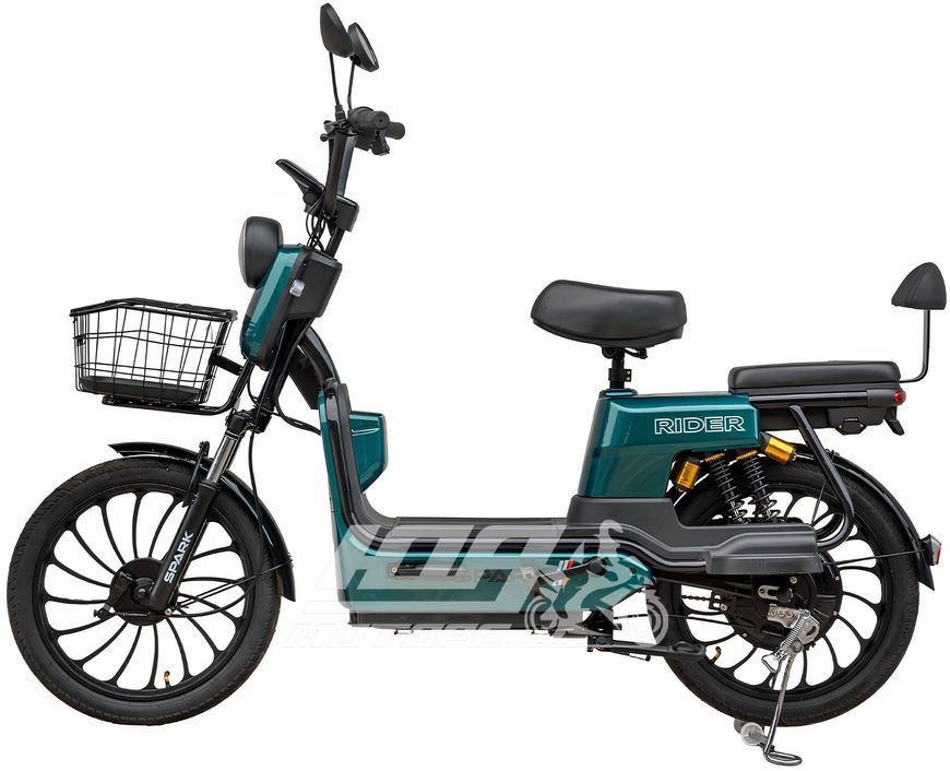 Електровелосипед SPARK RIDER (колеса - 20 - 2.5", стальная рама - 14"), Зелений