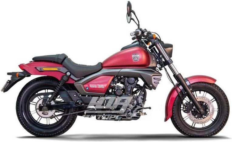 Мотоцикл LIFAN K19, Черно-бордовый