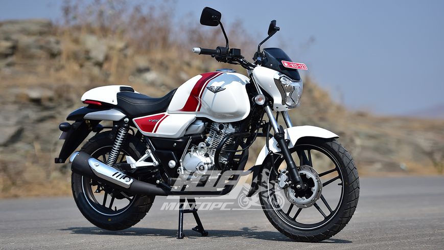 Мотоцикл BAJAJ V15, Красно-белый