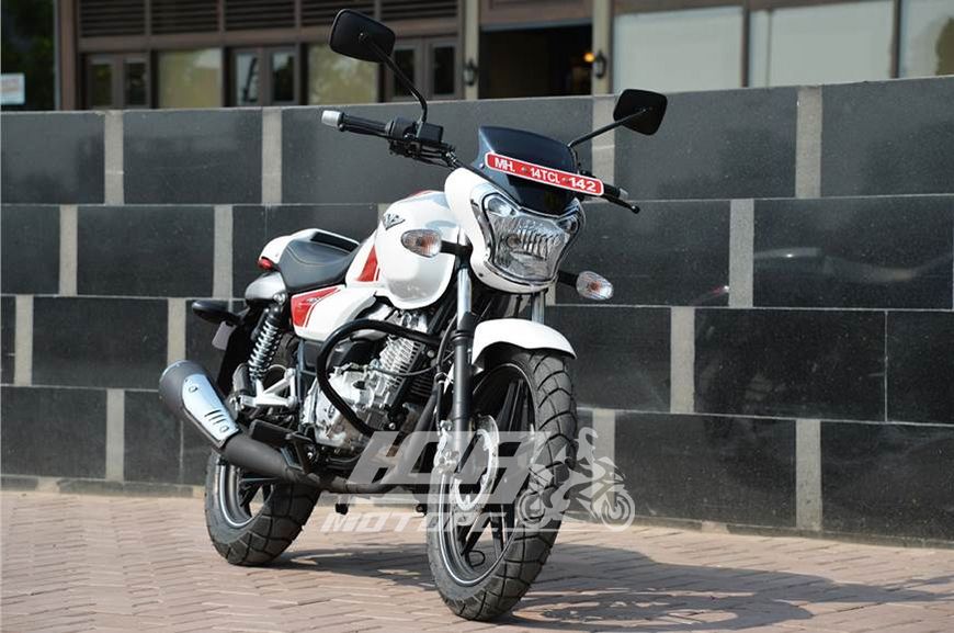 Мотоцикл BAJAJ V15, Красно-белый