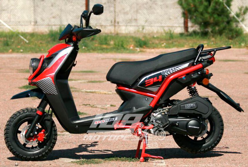 Скутер Skybike Quest 150, Красно-черный