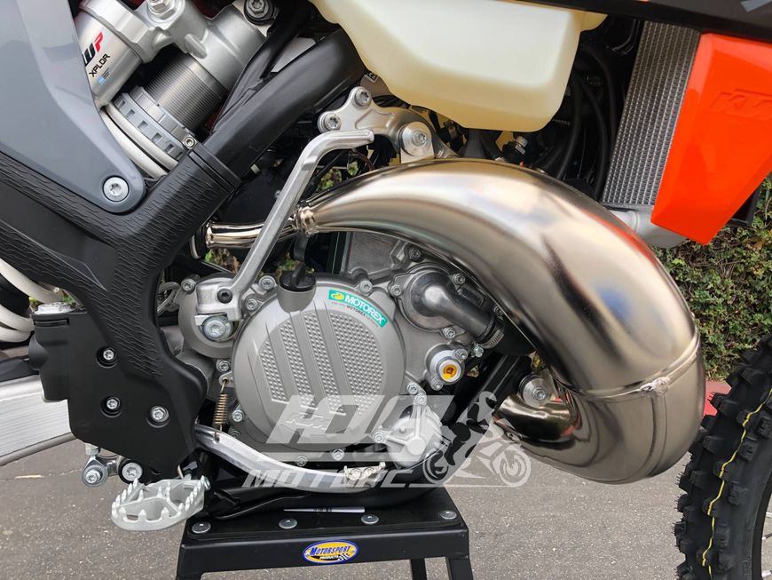 Мотоцикл KTM 150 EXC TPI, Чорний з біло-жовтогарячий