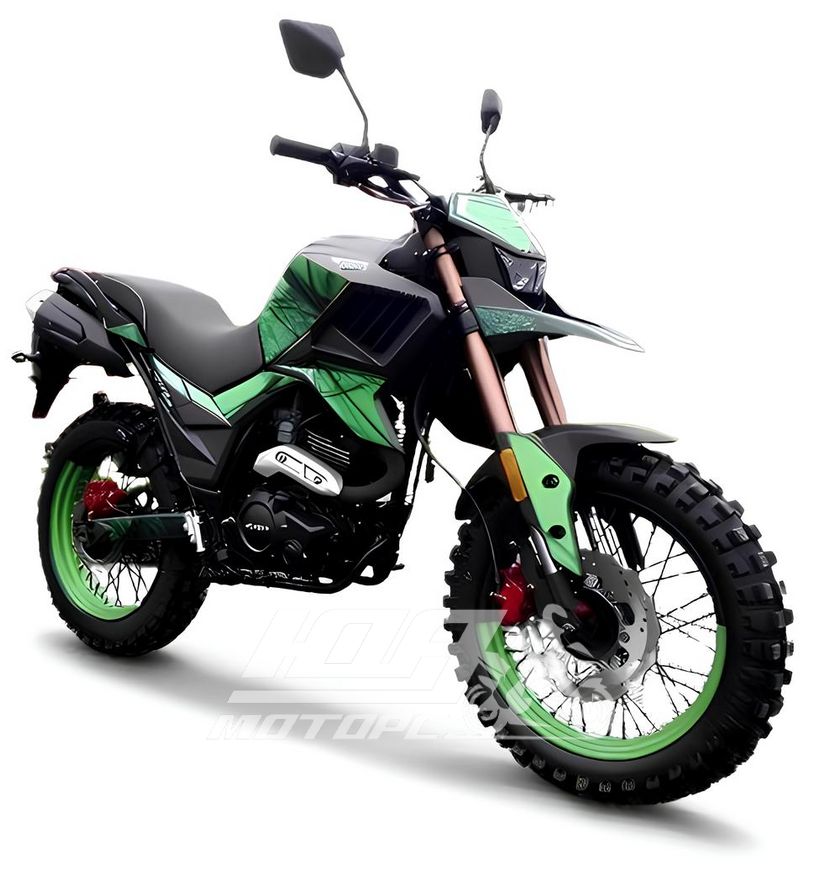 Мотоцикл TEKKEN 250 Кросс-шины (Графитово-зеленый)