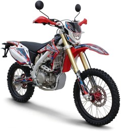 Мотоцикл GEON Dakar 250E (4V) (Enduro) (Factory), Красно-белый