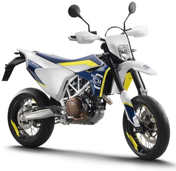 Мотоцикл HUSQVARNA 701 SUPERMOTO 2020Г, Белый с сине-желтым