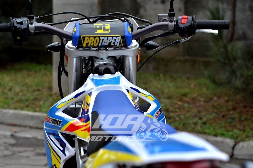 Мотоцикл SKYBIKE MZK 250 (MOTARD), Желто-голубой