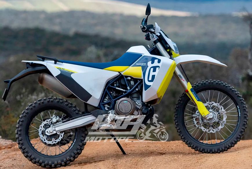 Мотоцикл HUSQVARNA 701 ENDURO LR (2020 г.), Белый с сине-желтым