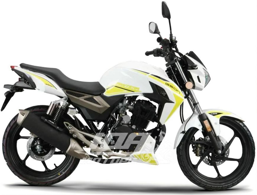 Мотоцикл GEON PANTERA N200, Білий із жовтим