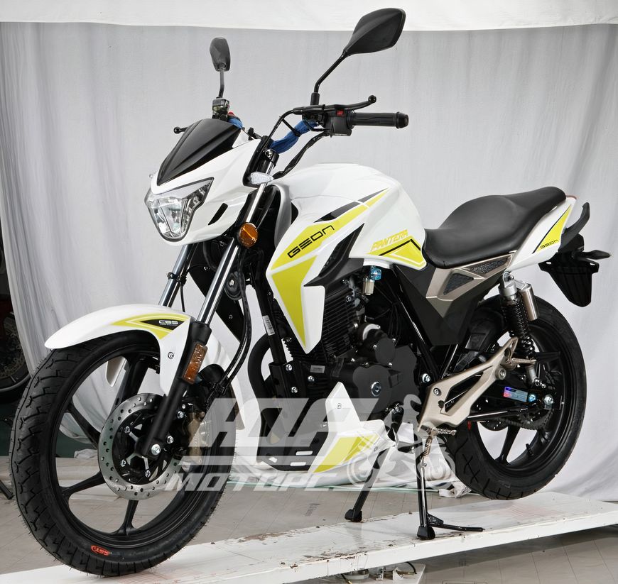 Мотоцикл GEON PANTERA N200, Белый с желтым