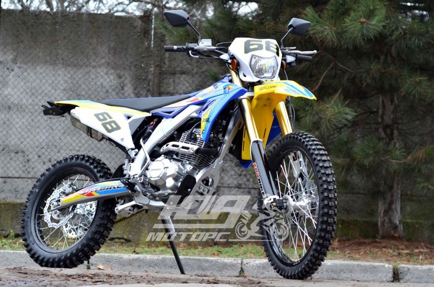 Мотоцикл SKYBIKE MZK 250 (ENDURO), Жовто-блакитний