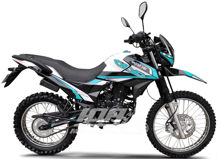 Мотоцикл SHINERAY XY200GY-6C, Чорно-синьо-блакитний