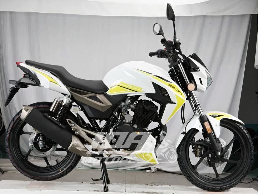 Мотоцикл GEON Pantera S200 (sport), бело-желтый