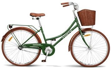 Велосипед FORTE VERONA женский (колеса - 26". стальная рама - 18"), Зеленый