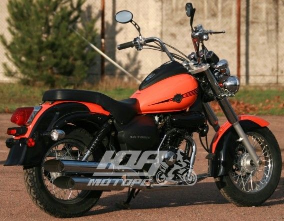 Мотоцикл SKYBIKE TC-250, Чорно-жовтогарячий