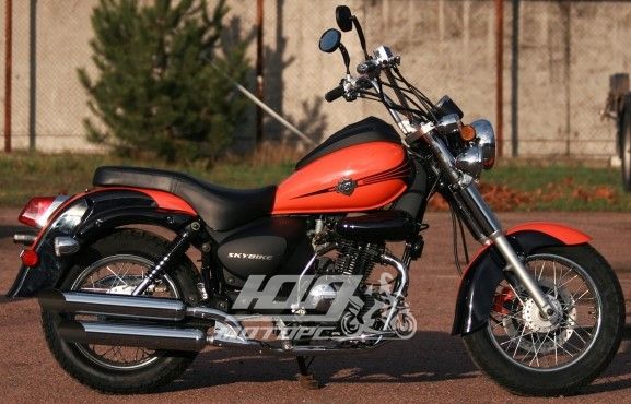 Мотоцикл SKYBIKE TC-250, Черно-оранжевый