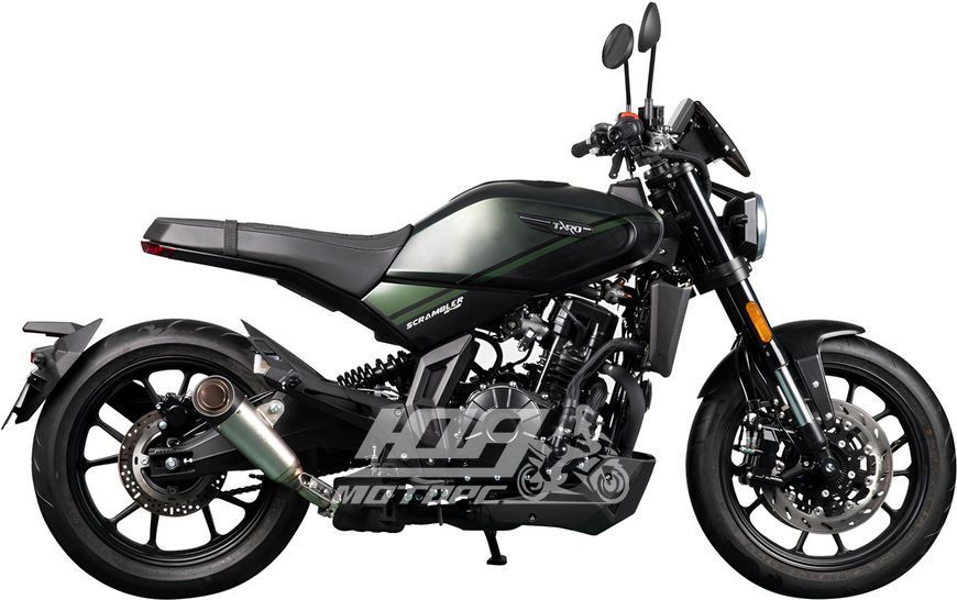 Мотоцикл Taro SCRAMBLER 400 ABS с цепным приводом, Черный
