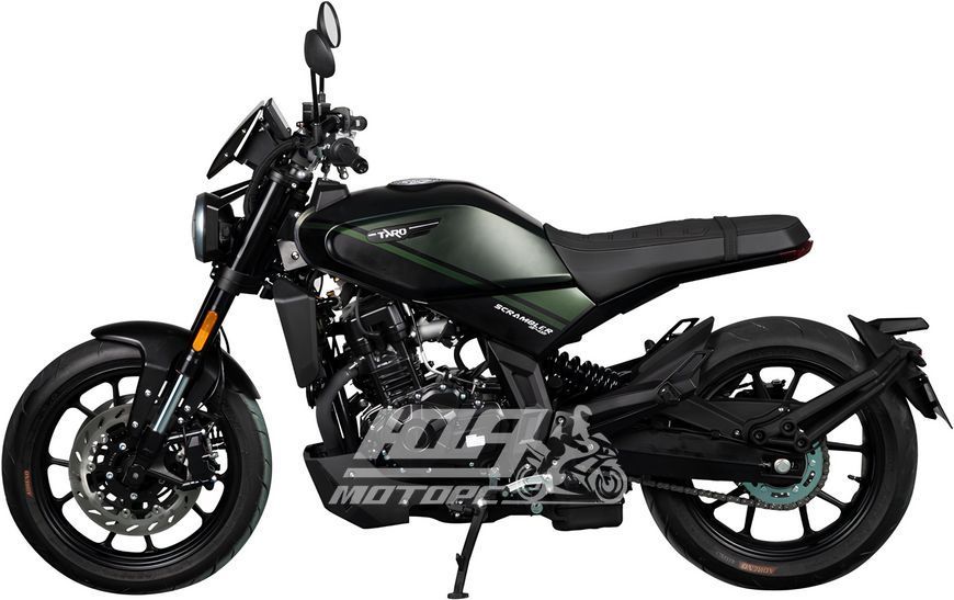 Мотоцикл Taro SCRAMBLER 400 ABS с цепным приводом, Черный