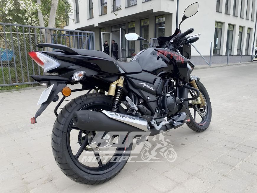 Мотоцикл TVS APACHE RTR 180, Черный