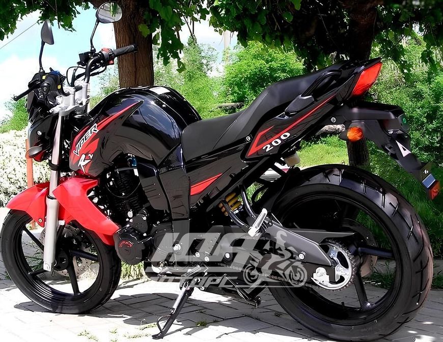 Мотоцикл VIPER ZS200-R2, Черно-красный