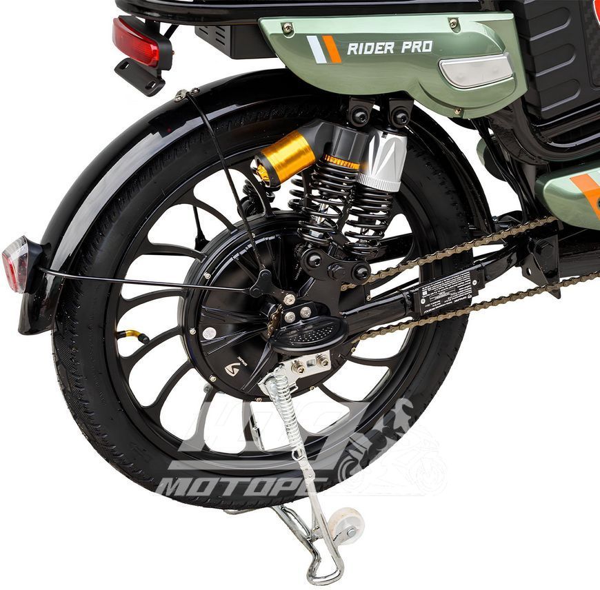 Електровелосипед SPARK RIDER PRO (колеса - 20 - 2.5", стальная рама - 14"), Чорний