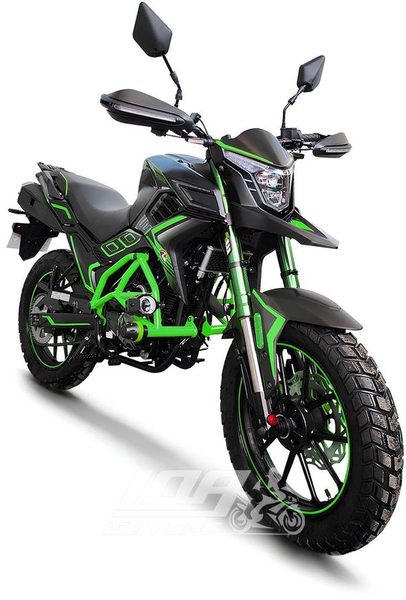 Мотоцикл SPARK SP300T-2, Чорно-зелений