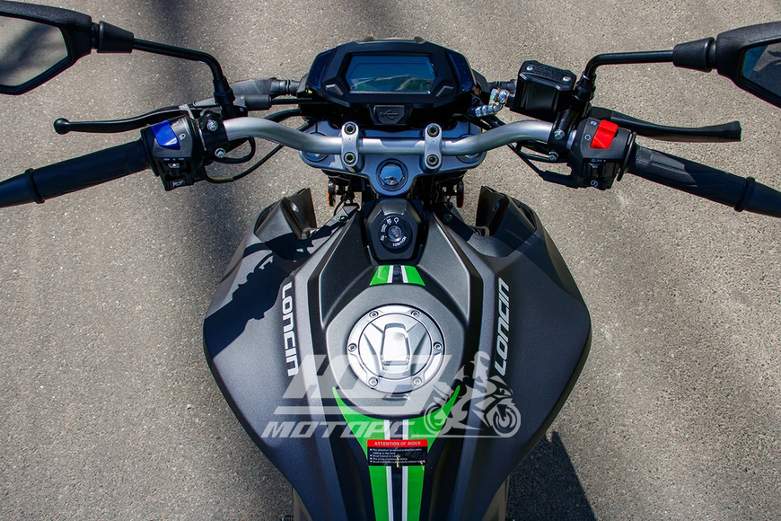 Мотоцикл LONCIN LX250-15 CR4, Чорно-зелений