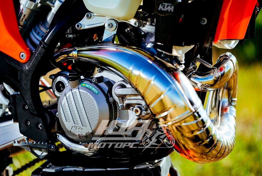 Мотоцикл KTM 450 EXC-F, Чорний з біло-жовтогарячий
