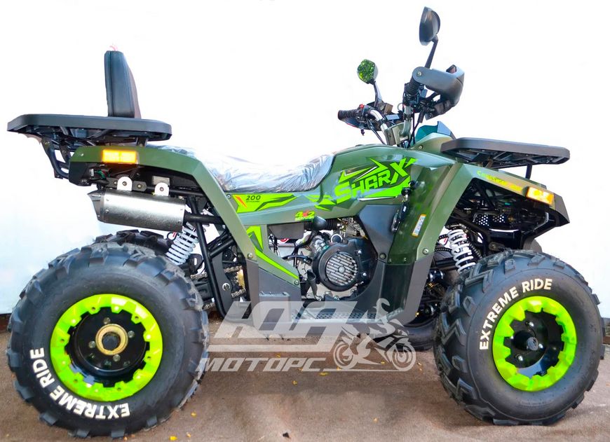 Квадроцикл SharX 200 BASE, Чорно-зелений