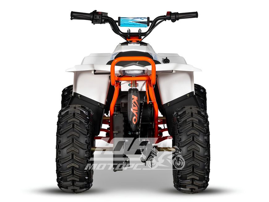 Электроквадроцикл KAYO eA70, Бело-оранжевый