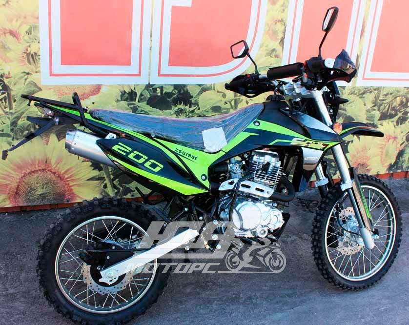 Мотоцикл SPARTA CROSS 200CC, Зелено-чорний