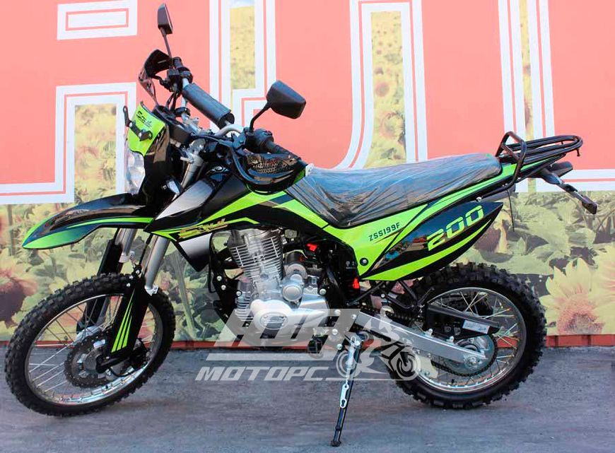 Мотоцикл SPARTA CROSS 200CC, Зелено-черный