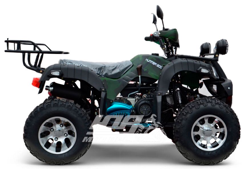 Квадроцикл HUMMER 200 LUX SD, Чорно-салатовий