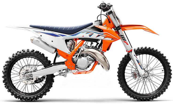 Мотоцикл KTM 125 SX, Белый с сине-оранжевый