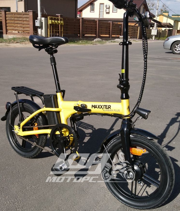 Електровелосипед MAXXTER URBAN PLUS, Чорно-жовтий