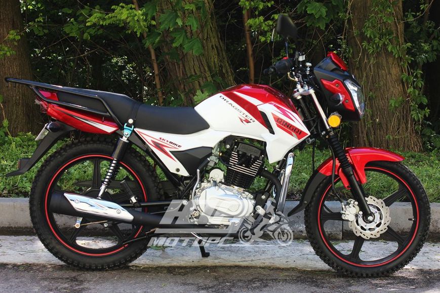 Мотоцикл SKYBIKE DRAGSTER 200 (QINGQI), Червоно-білий