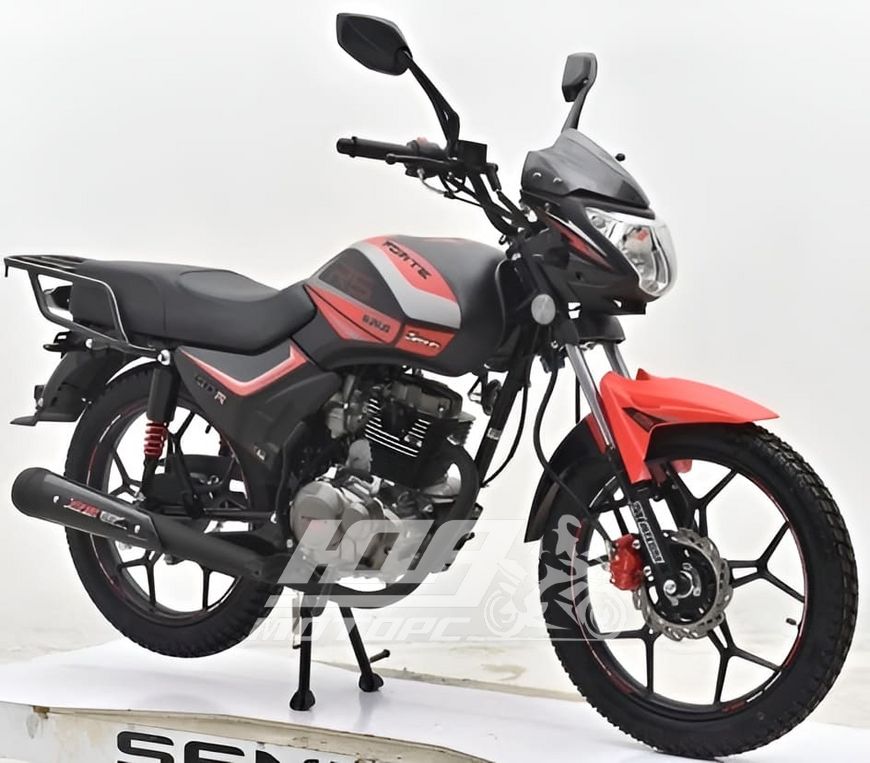 Мотоцикл FORTE SIRIUS 150, Чорно-червоний
