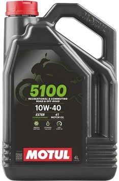 Масло для 4-тактных двигателей мотоциклов MOTUL 5100 4T SAE 10W-40 - 4 л